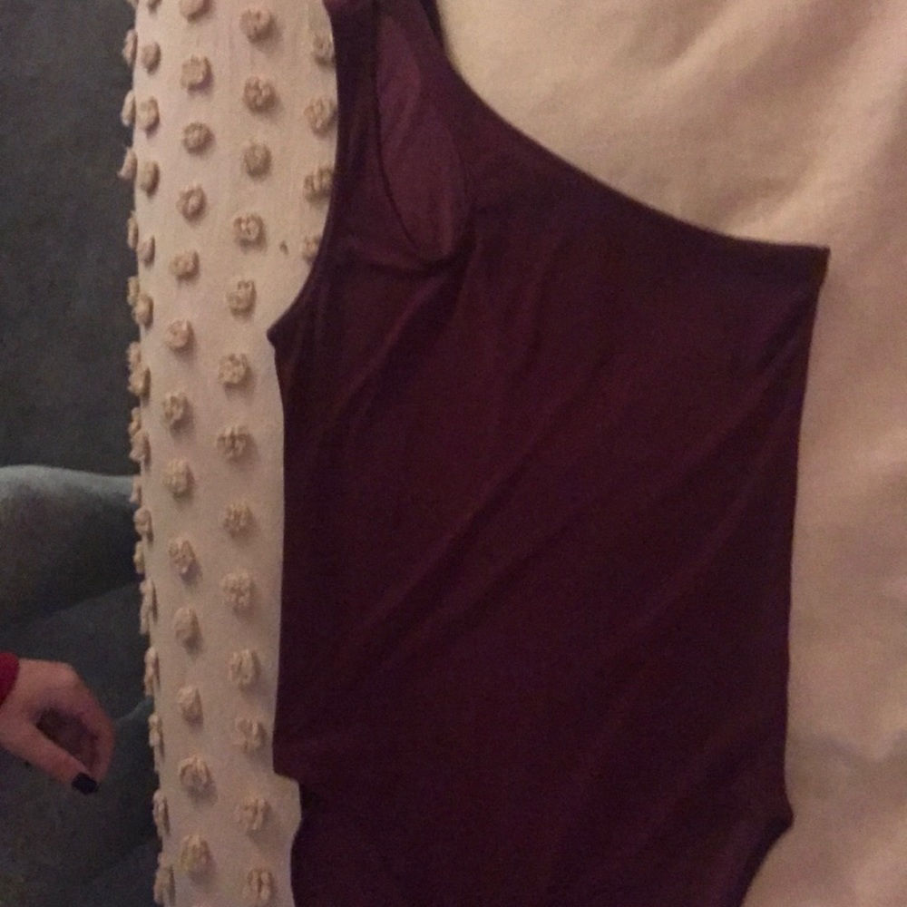 One shoulder body suit